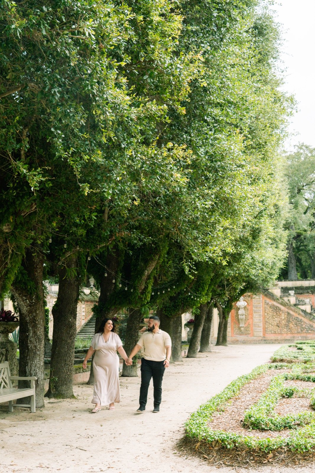 Outdoor engagement photography session shot by Guandique Collective in Miami